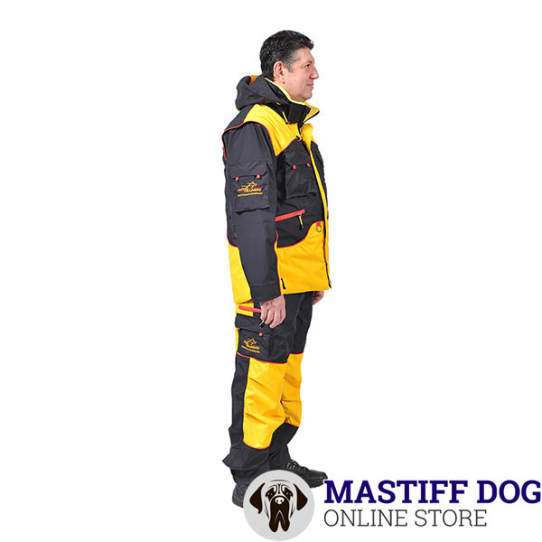 Dog Training Suit with A Hood on Lacing