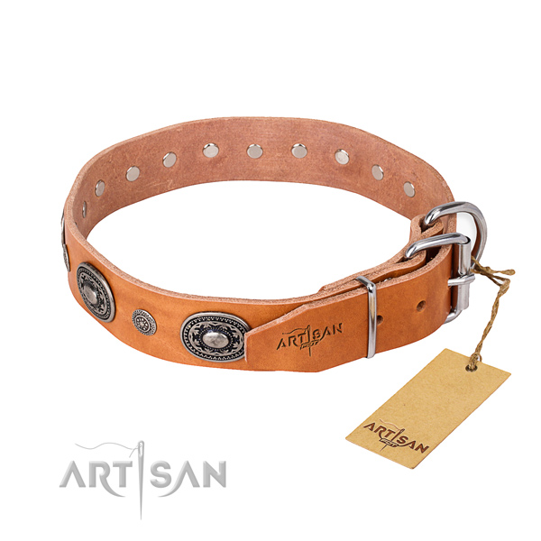 Functional leather collar for your beloved dog
