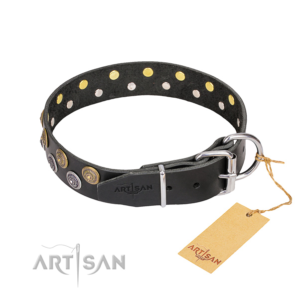 Wear-proof leather collar for your beloved canine